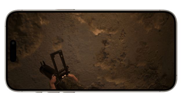 Screenshot of the Resident Evil Village game taken on the Apple iPhone 15 Pro Max