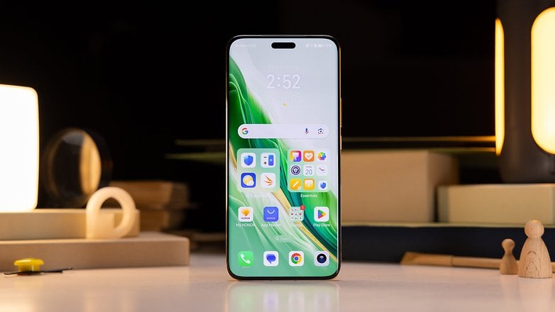 The front view of a smartphone displaying a colorful screen with icons, indicating a user-friendly interface and vibrant display The front view of a smartphone displaying a colorful screen with icons, indicating a user-friendly interface and vibrant display